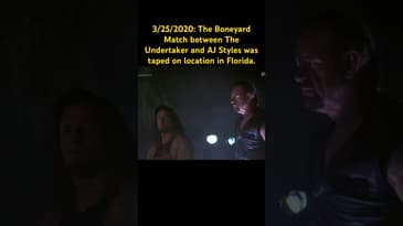 3/25/2020: The Boneyard Match between Undertaker & AJ Styles was taped on location in Florida. #wwe