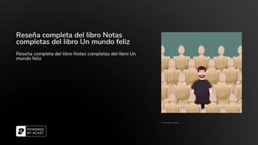 Reseña completa del libro Notas completas del libro Un mundo feliz