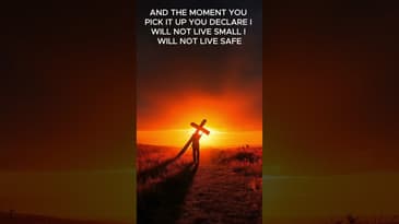 There Is No Shame In Carrying Your Cross