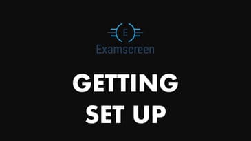 Examscreen: Setting up your account