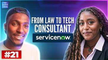 She went from Law to Tech Consultant at ServiceNow|  How To Transition Into Tech