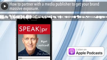How to partner with a media publisher to get your brand massive exposure.