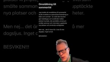 BESVIKEN! #sommartid