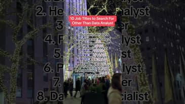 Don't limit yourself to 'Data Analyst' — explore these 10 job titles!