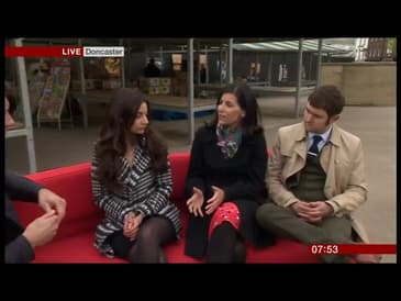 Natalie Berg on BBC Breakfast Doncaster