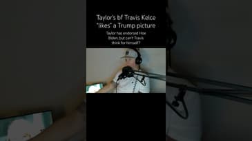 Travis Kelce hits “like” on a photo with Donald Trump in it. 👍🏻Taylor upset? 😫#short