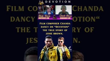 Composer Chanda Dancy Jesse Devotion's Jesse Brown. #shorts #movies #devotionmovie #truestory #navy