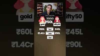 Gold vs Nifty50 ke Units - Aaj VALUE kitni hain?! | Ankur Warikoo #shorts