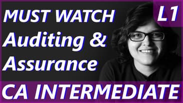 Auditing & Assurance | CA Intermediate Video Lecture by CA Rachana Phadke Ranade