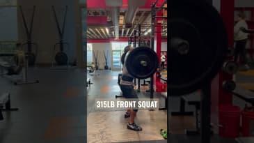 315lb front squat | Dr. Chris Garcia