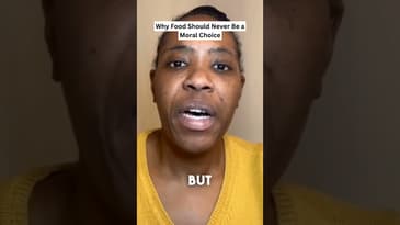 Why Food Should Never Be a Moral Choice #fyp #youtubeshorts