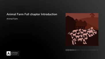 Animal Farm Full chapter Introduction