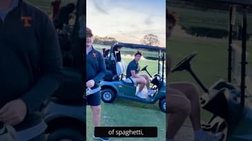 Scottie Scheffler Spaghetti Challenge