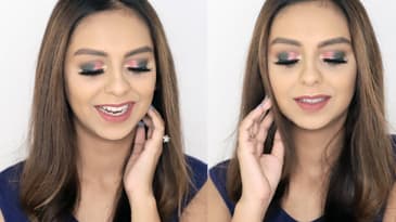 Green Red Gold | Christmas Eve Makeup Look