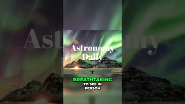 Aurora Borealis: Witnessing Cosmos' Beauty and Power!  #shorts