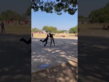 Teaching the Kids Basketball! A Week in Zimbabwe Summer 2023 ( Clip 2)