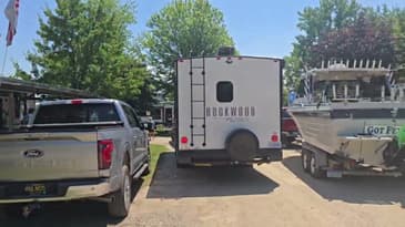 Hot day around the campgrounds checking out the RV. 