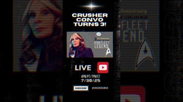 Crusher Convo turns 3! #podcast #fyp #beverlycrusher #startrek