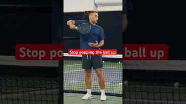 stop popping the ball up #pickleball