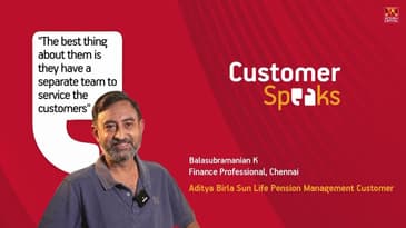 Customer speaks |  Balasubramanian K- Aditya Birla Sun Life Pension Management Customer