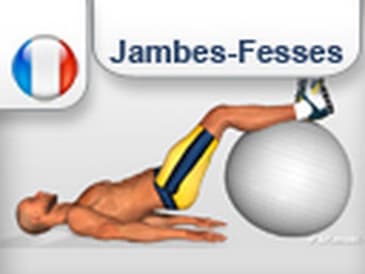 élévation hanches avec ballon - travailler fessier fesses