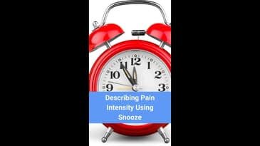 Describing Pain as a Snooze Alarm