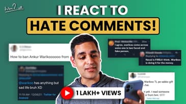 REACTING TO HATE and MEAN COMMENTS ON THE INTERNET! | Ankur Warikoo