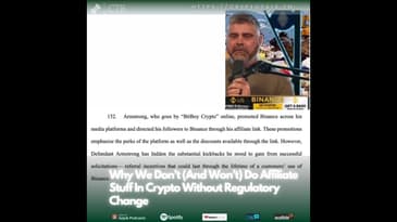 Why We Don’t (And Won’t) Do Affiliate Stuff In Crypto Without Regulatory Change