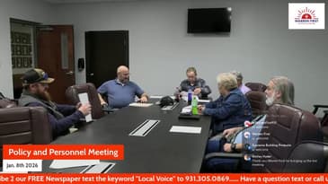 Policy and Personal Meeting 1/8/2026