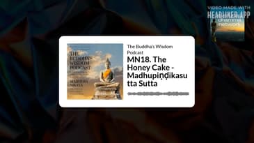 MN18. The Honey Cake - Madhupiṇḍikasutta Sutta | The Buddha’s Wisdom Podcast