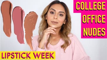 TOP 10 NUDE LIPSTICKS FOR EVERYDAY FOR EVERY BUDGET | COLLEGE, OFFICE FRIENDLY | LIPSTICK WEEK