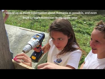 VOLUNTEER OF THE MONTH: SHE MADE IT TO ROMANIA