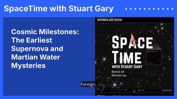 Cosmic Milestones: The Earliest Supernova and Martian Water Mysteries