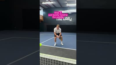 How to 2 Handed Back Hand Grab your Adidas pickleball gear and save with code CINCOLA10 visit: