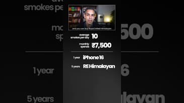 SMOKING Ke COST main Aur KYA Aa Sakta hain?! | Ankur Warikoo #shorts