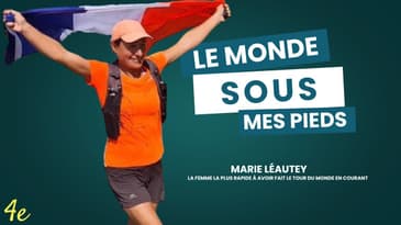 Marie Léautey, la femme la plus rapide à faire le tour du monde au rythme d'un marathon par jour!