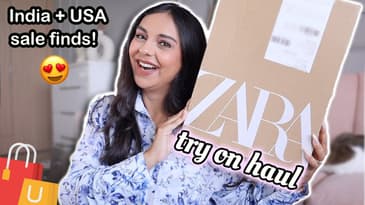 ZARA Sale Try On Haul 🇮🇳  🇺🇸  | Aanam C