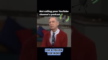 YouTube channels are NOT podcasts. #podcasttipsandtricks