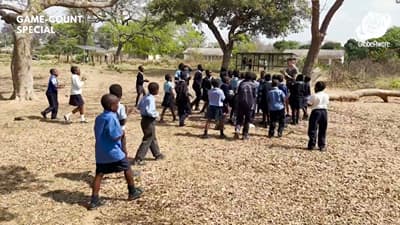 She's made 30 new friends! Game-Count 2027 in Zimbabwe with Globe Aware (Clip 2)