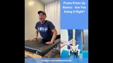 Correct Way to do a Prone Press Up for Low Back Pain and Sciatica