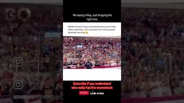 Trump and Harris rallies - quite the contrast in momentum for the presidential race 🇺🇸