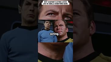 Why does Captain Kirk act like he smells something terrible?