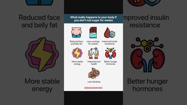 What really happens to your body if you don’t eat sugar for weeks#longevity #sugar #health #fatloss
