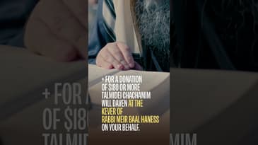 Kupath Rabbi Meir, Kolel Polin - Tishrei 5785 Campaign Rosh Hashana