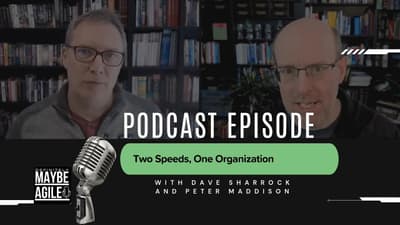 Two Speeds, One Organization | Definitely Maybe Agile