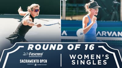 Kate Fahey v Elsie Hendershot at the Fasenra Sacramento Open