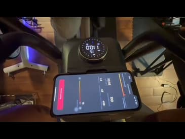 Merach E09 Auto Electromagnetic Elliptical Machine in action