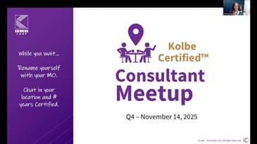 Kolbe Certified™ Consultant Meetup Q4 | 2025
