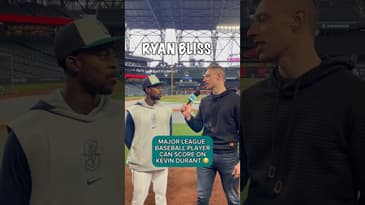 MLB Player Is GETTING A BUCKET On Kevin Durant 😳 #shorts #baseball #mariners #seattle #nba #kd #pnw