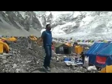 #JumpForHealth - Samir Pratham at the Everest base camp